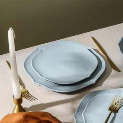 Stone Lain Baskerville Stoneware 12-piece Dinnerware Set In Blue
