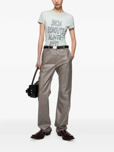 Acne Studios Contemporary Art Text T-shirt In White