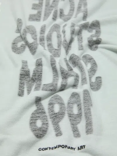 Acne Studios Contemporary Art Text T-shirt In White