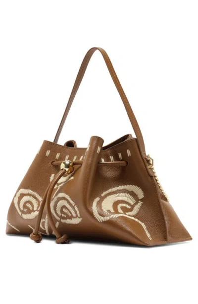 Arezzo Medium Alba Leather Shoulder Bag