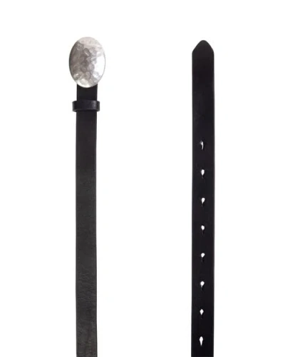 Black Suede Studio Sable Belt In Black