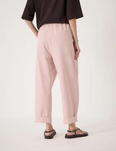 Hush Jack Barrel Leg Pull On Trouser In Pink