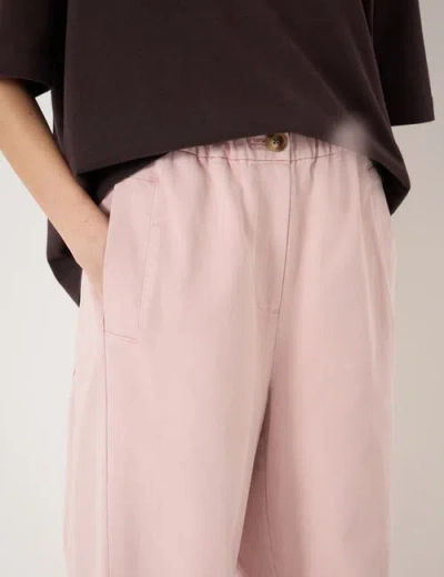 Hush Jack Barrel Leg Pull On Trouser In Pink