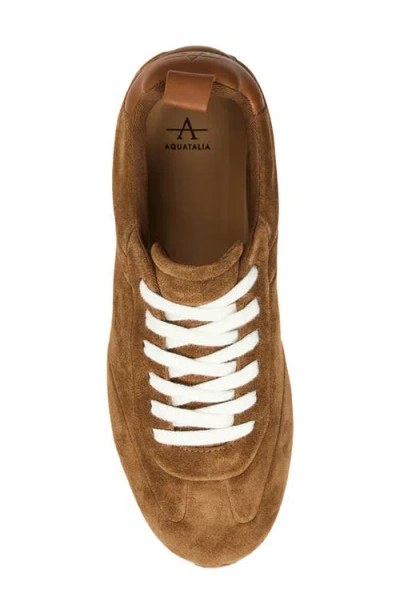 Aquatalia Rea Sneaker In Brown