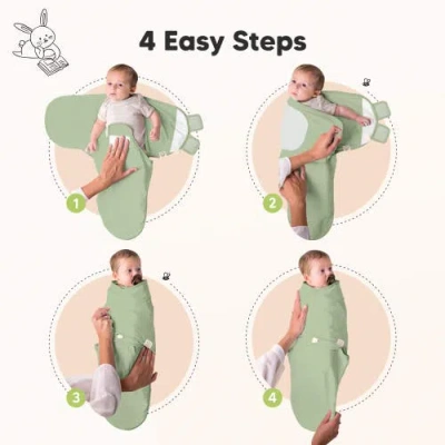 Keababies 3-pack Soothe Swaddle Wraps In Multi