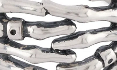 Serge Denimes Skeleton Hands Ring In Silver