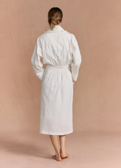 If Only If Pippy Robe In White