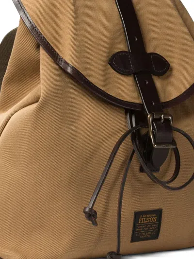 Filson Twill Drawstringed Backpack In Neutral