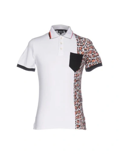 Just Cavalli Polo Shirt In White