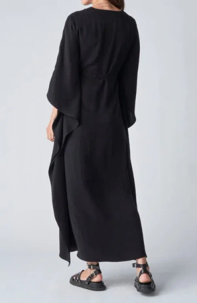 Ocean + Main Ocean+main Belted Caftan In Black