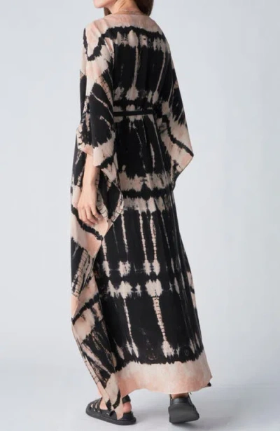 Ocean + Main Ocean+main Cupro Caftan In Black