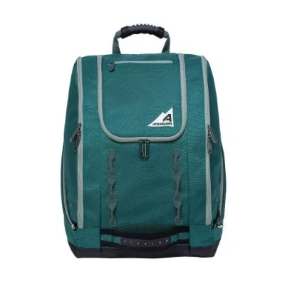 Athalon Everything Ski Boot Bag Gear Pack With Ventilated Boot Compartments In Green