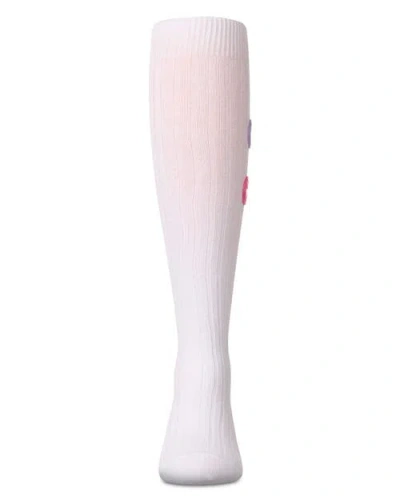 Memoi Rubber Smiley Face Rich Knee Sock In Multi