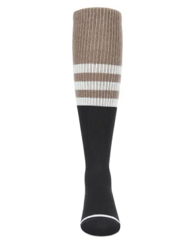 Memoi Two-tone Stripe Knee-high Socks In Pattern