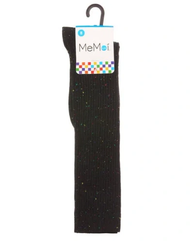 Memoi Thin Ribbed Speckled Knee High In Pattern