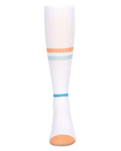 Memoi Multi Colored Stripe Knee High Socks In Multi
