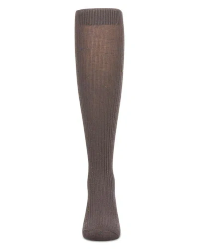 Memoi Thin Ribbed Speckled Knee High In Pattern