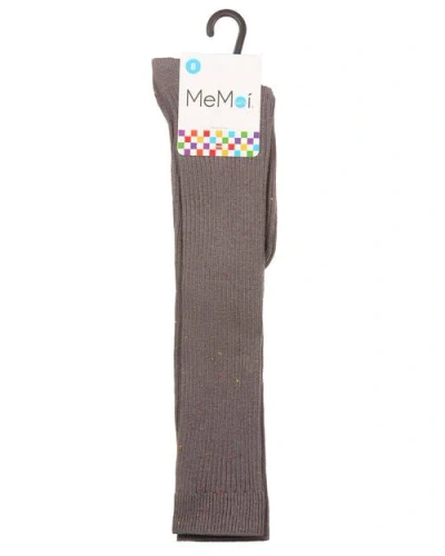Memoi Thin Ribbed Speckled Knee High In Pattern