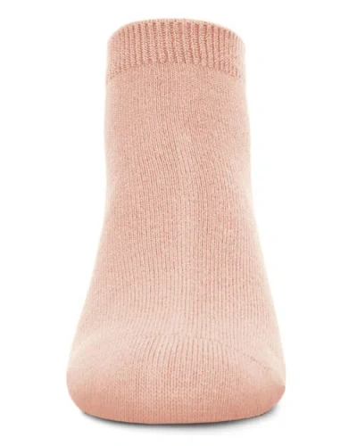 Memoi Basic Silky-soft Gauge Ankle Sock In Metallic