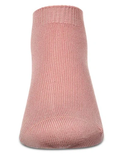 Memoi Basic Silky-soft Gauge Ankle Sock In Pink