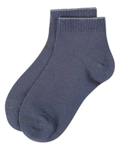 Memoi Basic Silky-soft Gauge Ankle Sock In Orange