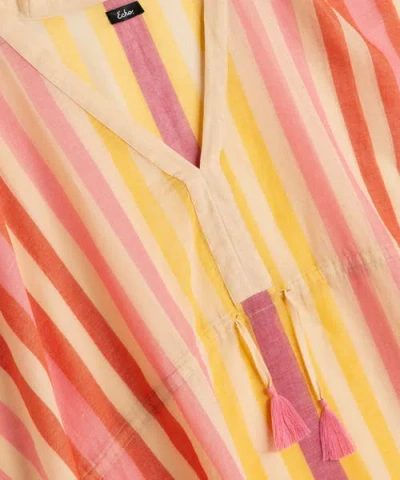 Echo Cabana Stripe Caftan In Multi