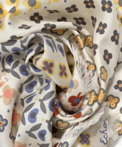 Echo Clover Silk Oblong In Multi