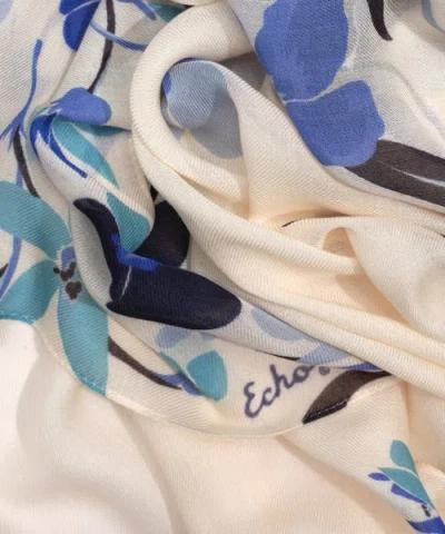Echo Falling Flowers Wrap In Blue