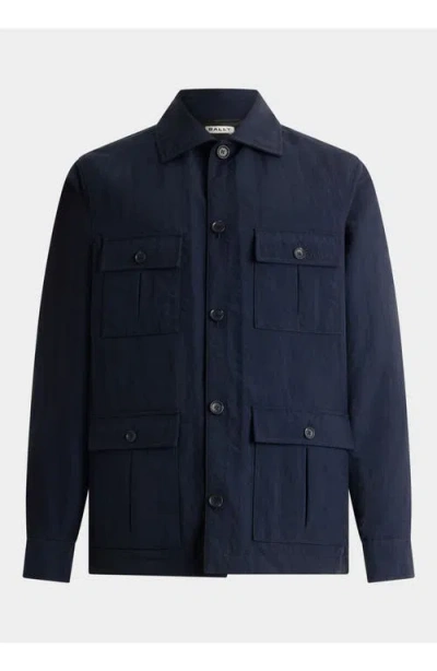 Bally Buttoned Pocket Overshirt In Multi