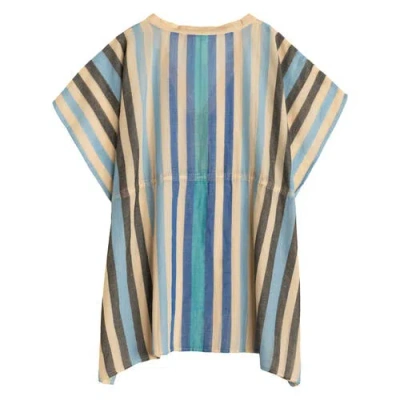 Echo Cabana Stripe Caftan In Multi
