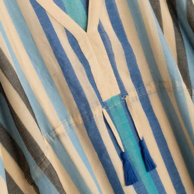 Echo Cabana Stripe Caftan In Multi