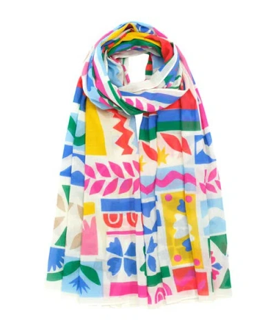 Echo Solstice Collage Sarong In Multi