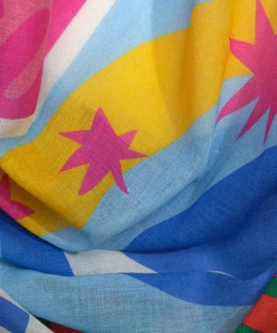 Echo Solstice Collage Sarong In Multi