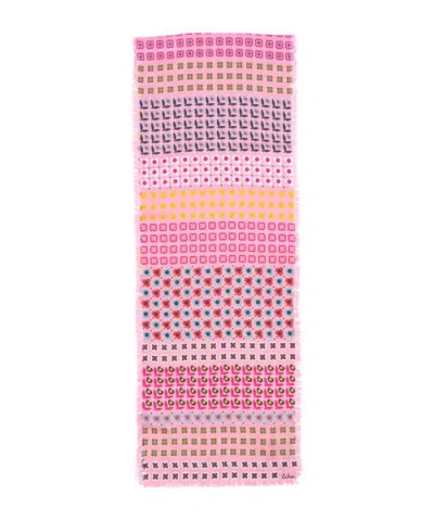 Echo Clover Silk Oblong In Multi