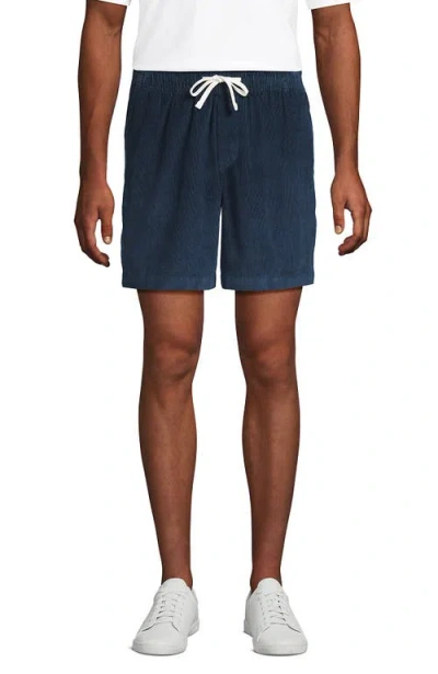 Lands' End 7" Deck Short In Blue