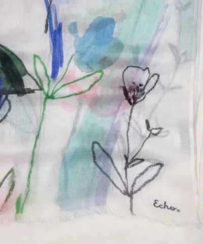 Echo Abstract Floral Wrap In Multi