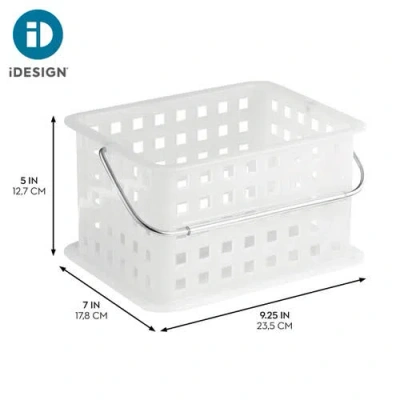 Idesign Stackable Shower Caddy Basket Set Of 3 In White