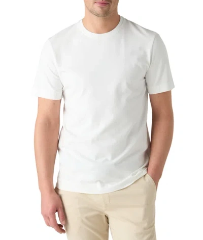 Robert Talbott Dean Stretch Jersey Tee In White