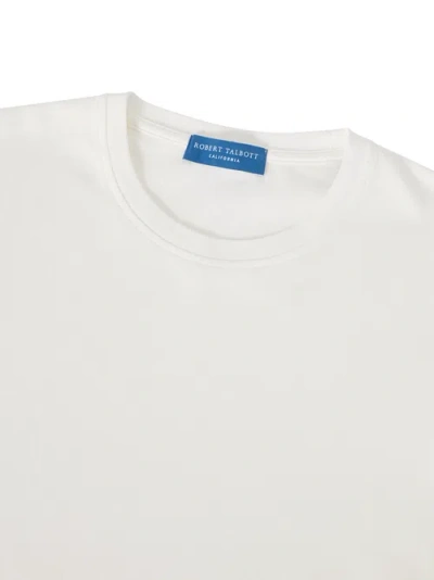 Robert Talbott Dean Stretch Jersey Tee In White