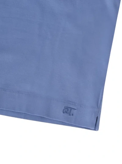 Robert Talbott Stretch Jersey Dean Tee In Blue