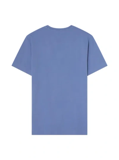 Robert Talbott Stretch Jersey Dean Tee In Blue