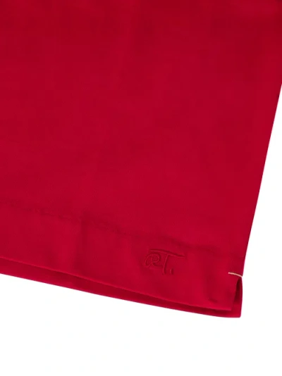 Robert Talbott Stretch Jersey Dean Tee In Red