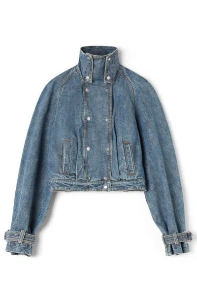 Lanvin Blue Short Denim Jacket In Blue