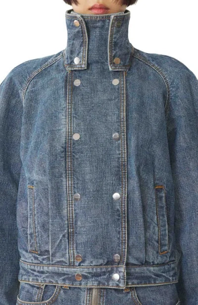 Lanvin Blue Short Denim Jacket In Blue
