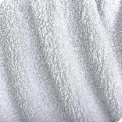 Bare Home Solid Faux Shearling Blanket In White