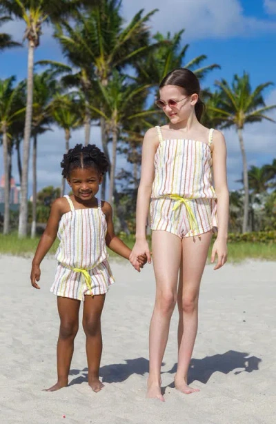 Nessi Byrd Libby Playsuit In Multi