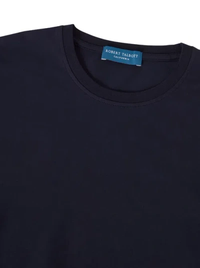 Robert Talbott Stretch Jersey Dean Tee In Black