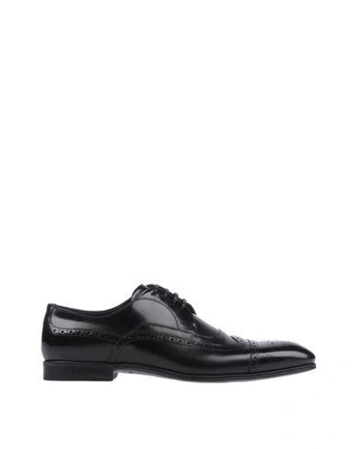 Shop Dolce & Gabbana Man Lace-up Shoes Black Size 8 Soft Leather