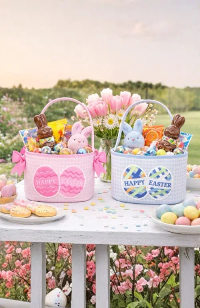 Bits & Bows Happy Easter Egg Bow Basket In Pink