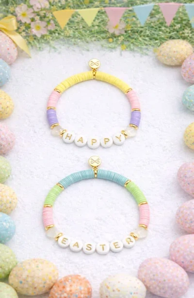 Bits & Bows Happy Easter Bracelet Gift Set In Multi